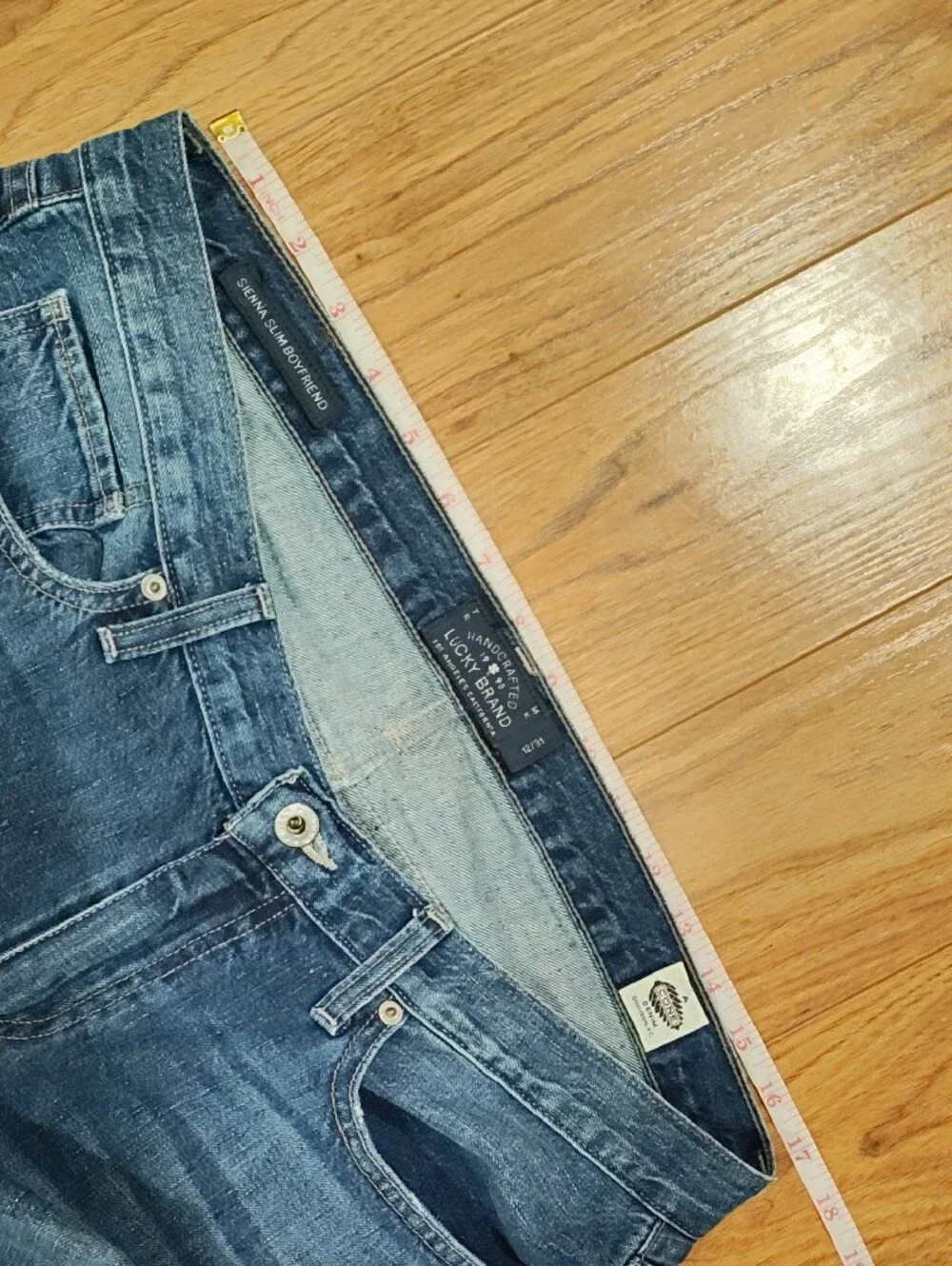 Lucky Brand Women’s Dark Blue Sienna Slim Boyfriend Jeans